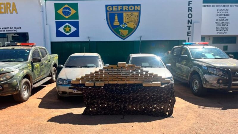 Grefron prende traficantes com 67 kg de drogas e causa prejuízo de R$ 530 mil às facções