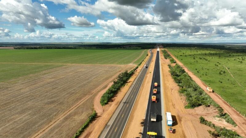 Duplicação da BR-163 avança com oito frentes de trabalho: 96 km estão em andamento