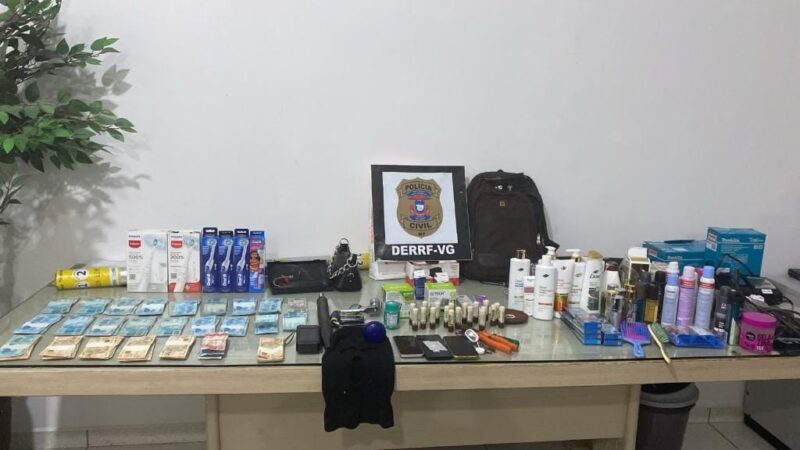 Dois são presos por furto de canetas emagrecedoras e R$ 24 mil de farmácia de Várzea Grande