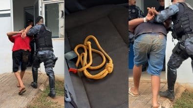 Após sequestro e tortura, homem foge, é resgatado e PM prende três facionados