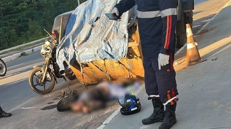 Piloto morre após perder controle da motocicleta em avenida e bater no meio-fio em Cuiabá