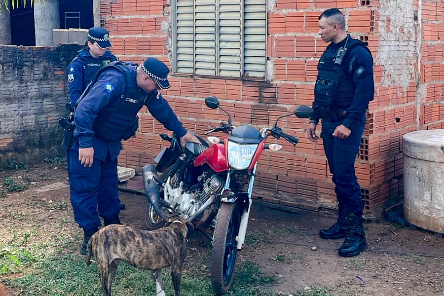 Guarda Municipal recupera motocicleta furtada e descobre possível desmanche