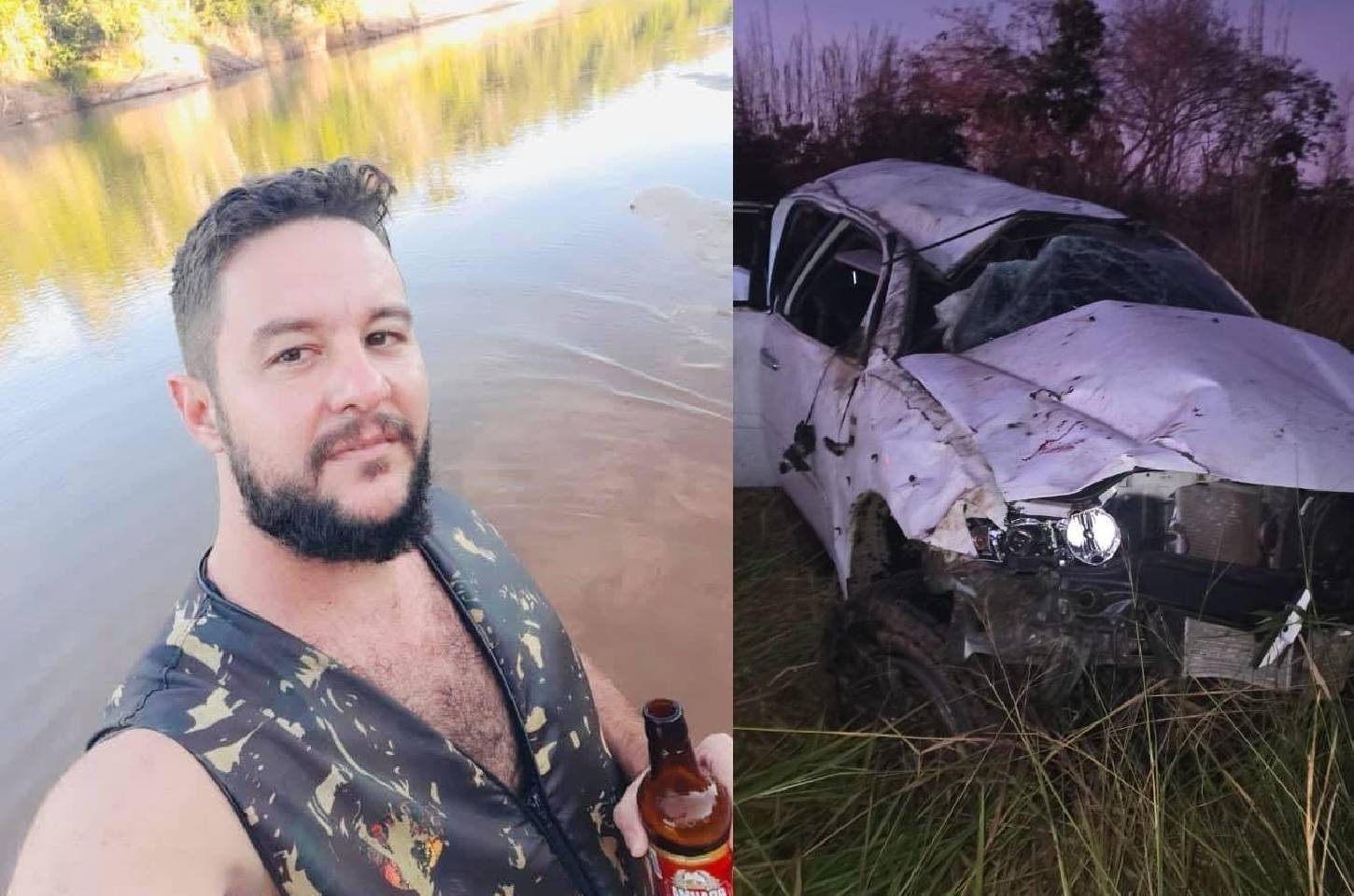Empresário e mulher morrem em capotamento de caminhonete; três ficam feridos em MT