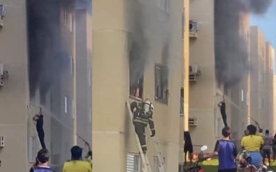 Incêndio atinge apartamento em VG, assusta moradores e mobiliza Corpo de Bombeiros