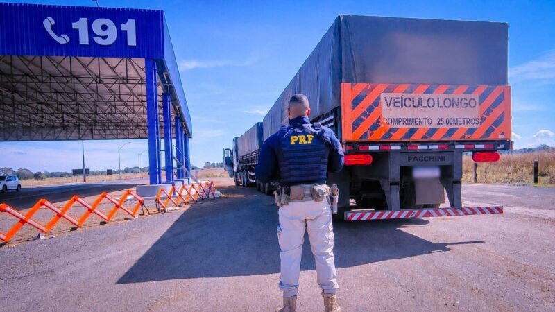 PRF identifica carretas clonadas durante fiscalização em rodovia federal em MT
