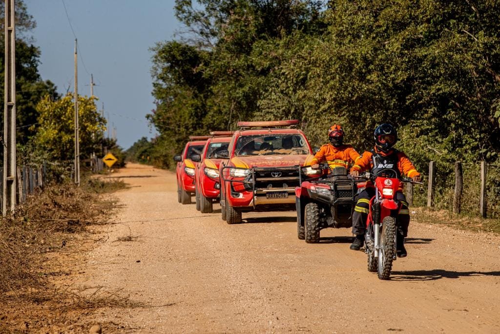 Corpo de Bombeiros envia equipes para áreas vulneráveis a incêndios florestais