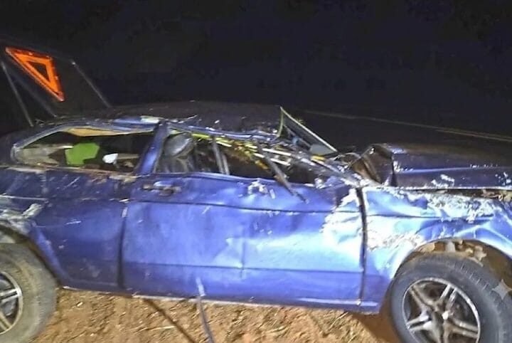 Grávida de oito meses morre em capotamento; marido é preso por dirigir bêbado e sem CNH