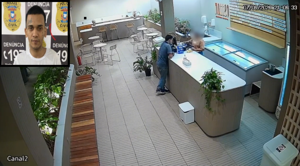 PC cumpre mandado na PCE contra suspeito de assaltar sorveteria em shopping center
