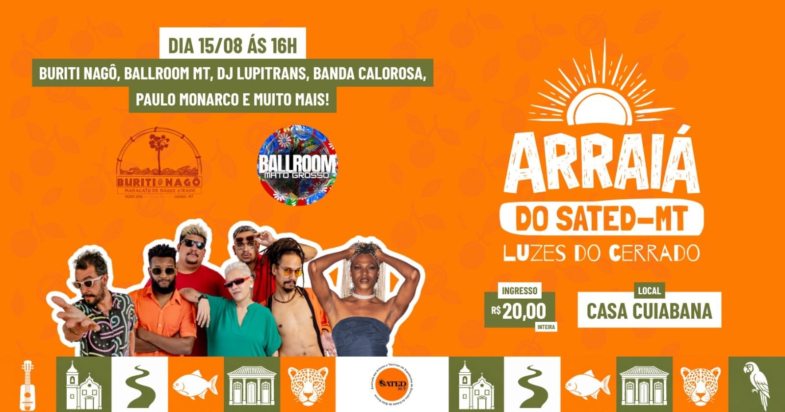 Arraiá do SATED-MT reúne artistas e público em novo momento do sindicato