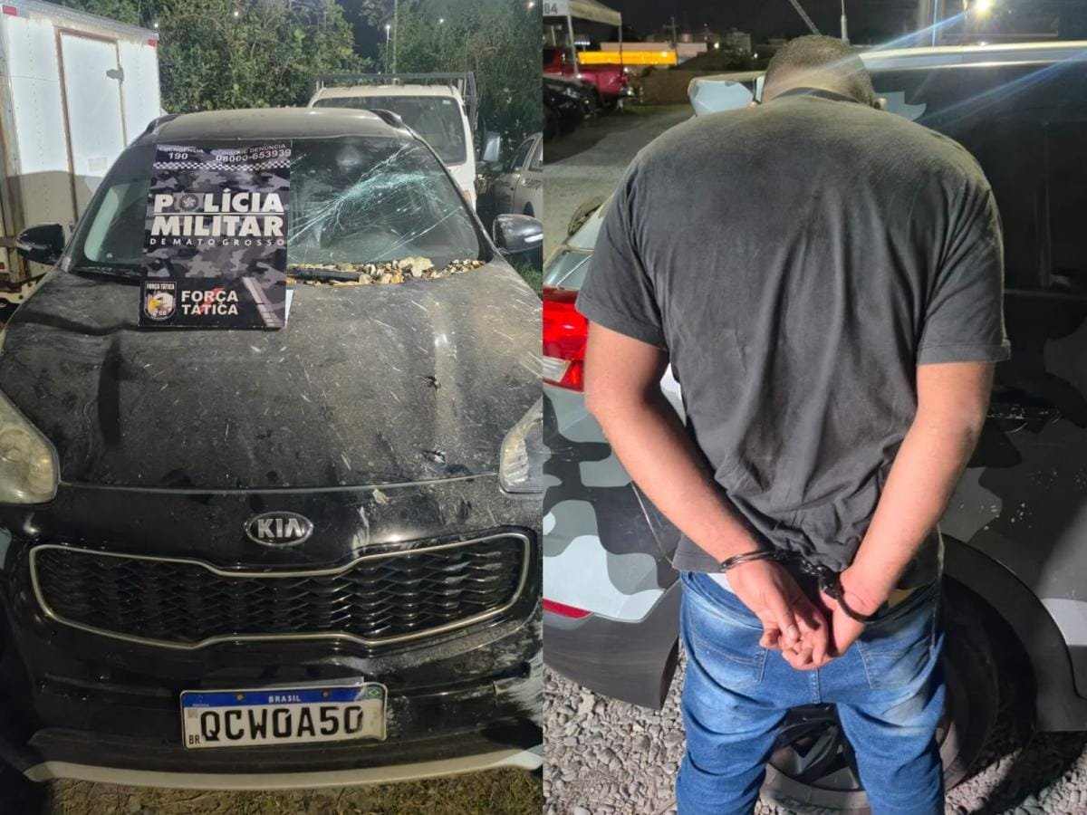 Criminoso é preso pela PM por sequestrar mulheres na saída de igreja e exigir Pix em Cuiabá