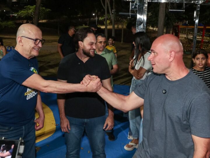 Abílio reforça ‘laços’ e acompanha Pivetta durante vistoria em parque da capital