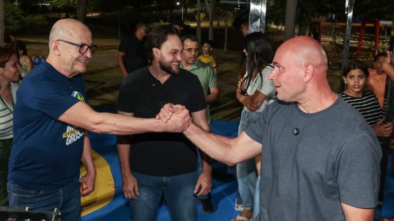 Abílio reforça ‘laços’ e acompanha Pivetta durante vistoria em parque da capital