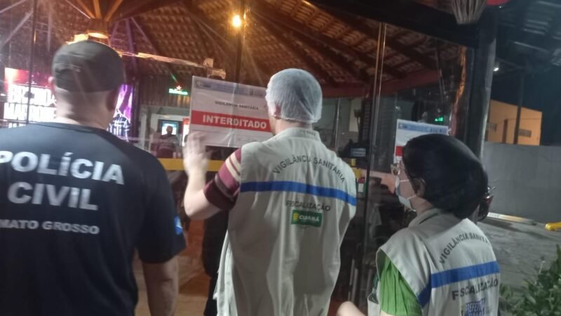 Restaurante em Cuiabá descumpre determinação e é interditado pela terceira vez