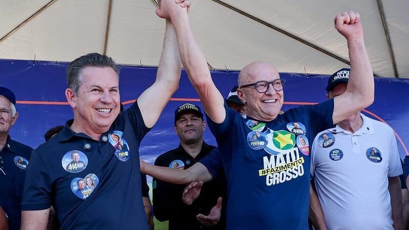 Mauro Mendes fala em “batalha por MT” e defende reeleição de Pivetta: “12 anos de prosperidade”
