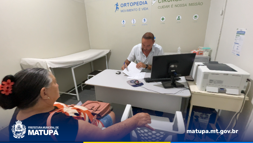 Atendimento em Ortopedia reforça orientações à população em Matupá