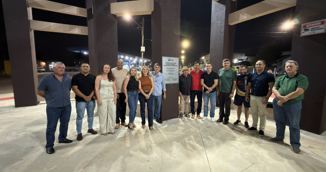 Nova Praça Central de Matupá é inaugurada com presença de autoridades e comunidade