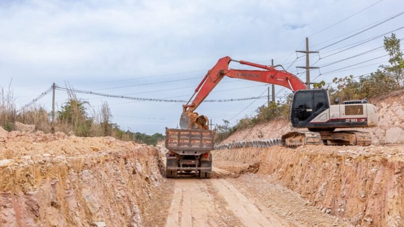 Obras no Contorno Leste avançam em várias frentes de trabalho em Cuiabá
