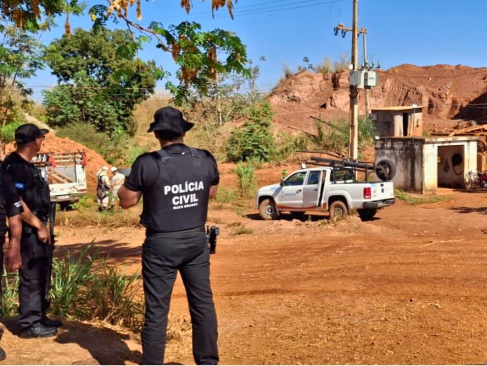 Operação flagra mineradora furtando energia e filho do proprietário é preso pela PC