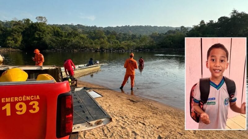 Corpo de menino de 5 anos é encontrado após dois dias de buscas em rio de Mato Grosso