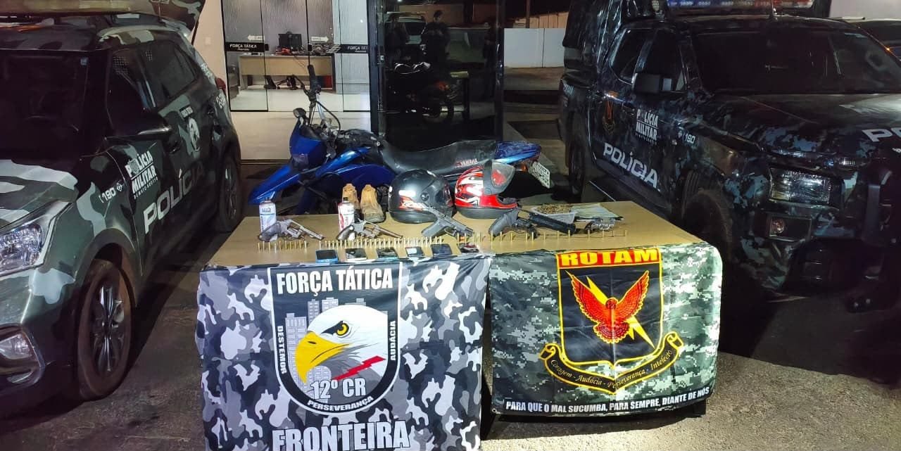 Quatro bandidos morrem em confronto com policiais da Força Tática e Rotam na fronteira de MT