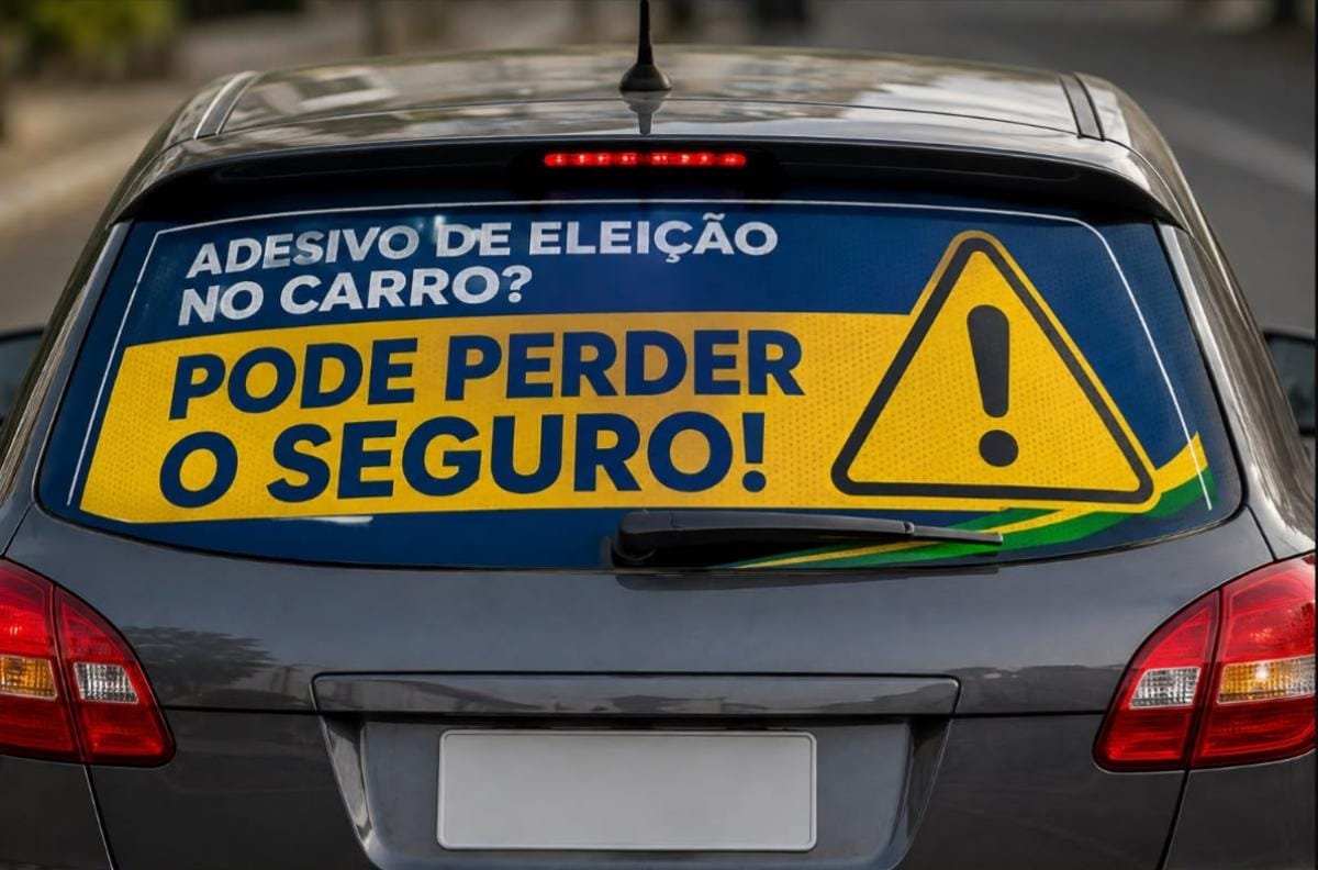 Adesivação com propaganda eleitoral em veículo dará perda da cobertura de seguro