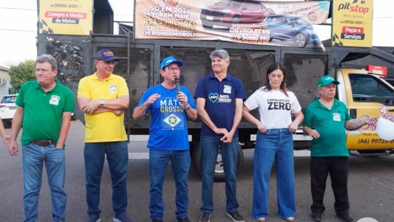 Rodrigo da Zaeli lança campanha à reeleição com apoio de Zé Medeiros e candidatos do PL