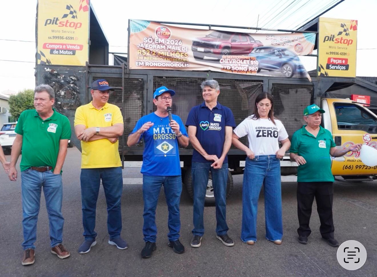 Rodrigo da Zaeli lança campanha à reeleição com apoio de Zé Medeiros e candidatos do PL