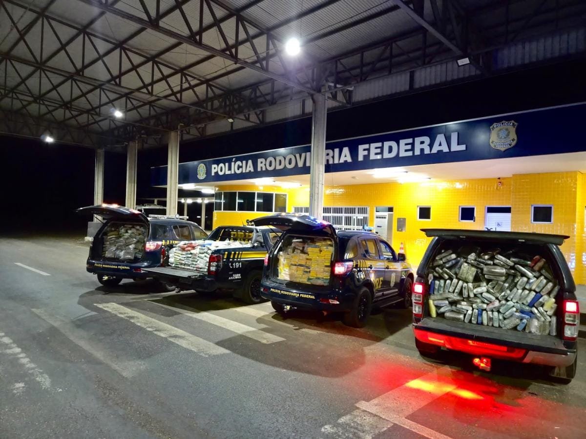 PRF apreende mais de 2,4 toneladas de drogas escondidas em caminhão na BR-070 em MT