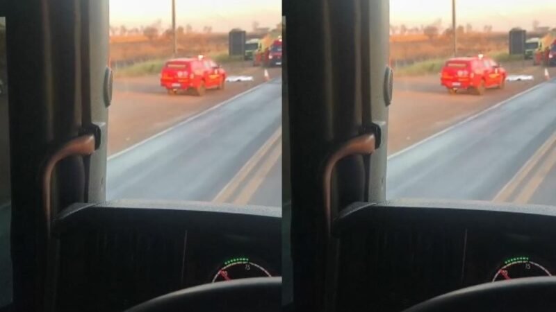 Pedestre morre atropelado por carreta na rodovia BR-070 em Várzea Grande