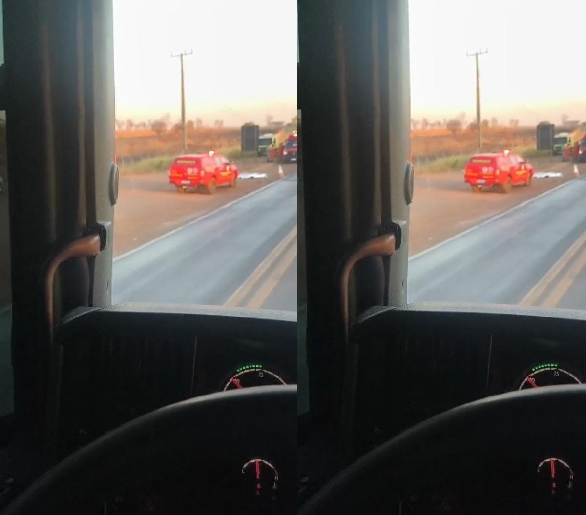 Pedestre morre atropelado por carreta na rodovia BR-070 em Várzea Grande
