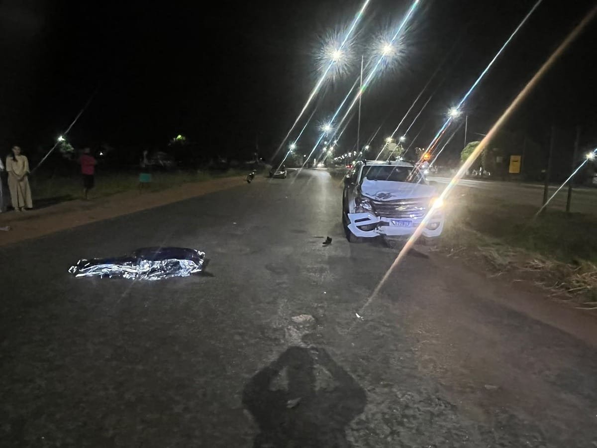Motociclista morre em acidente com caminhonete dirigida por adolescente bêbado em MT