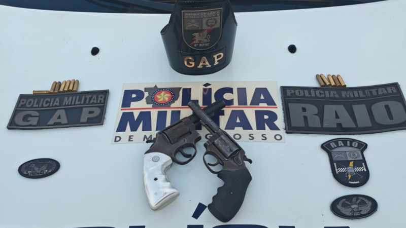 Dois faccionados são presos por tentativa de homicídio e armas de fogo apreendidas