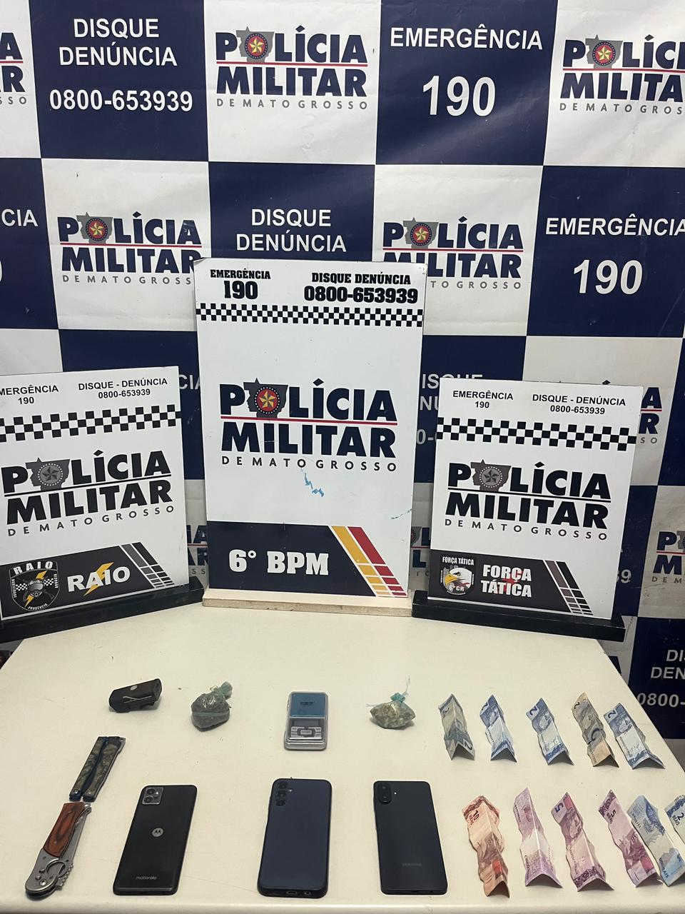 PM prende três membros de facção suspeitos de sequestro e tentativa de homicídio em MT