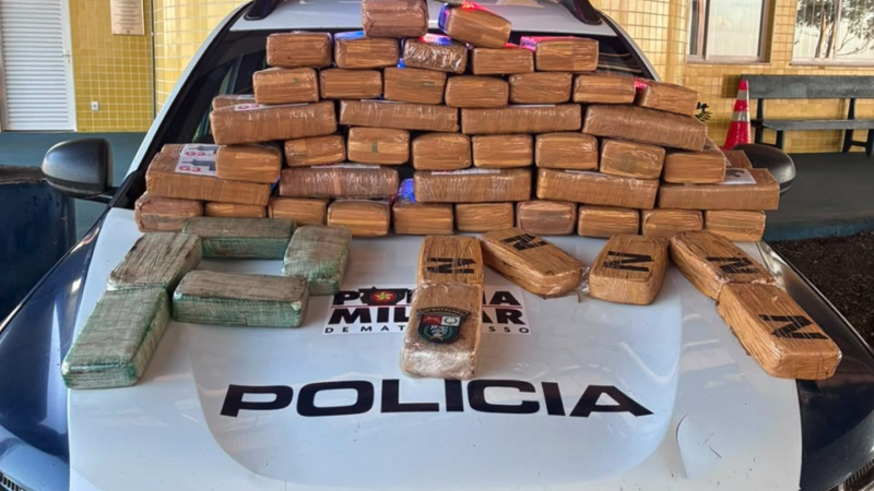 Operação apreende 62 tabletes de drogas após perseguição em rodovia federal em MT