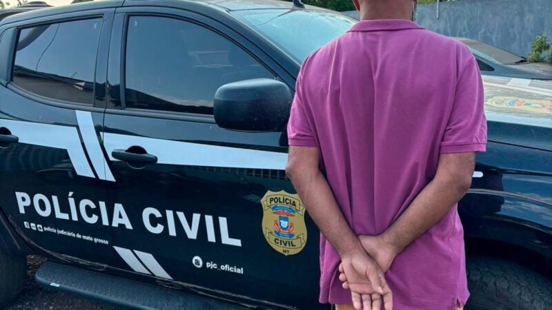 Suspeito de matar homem a facadas após discussão é preso em Quatro Marcos