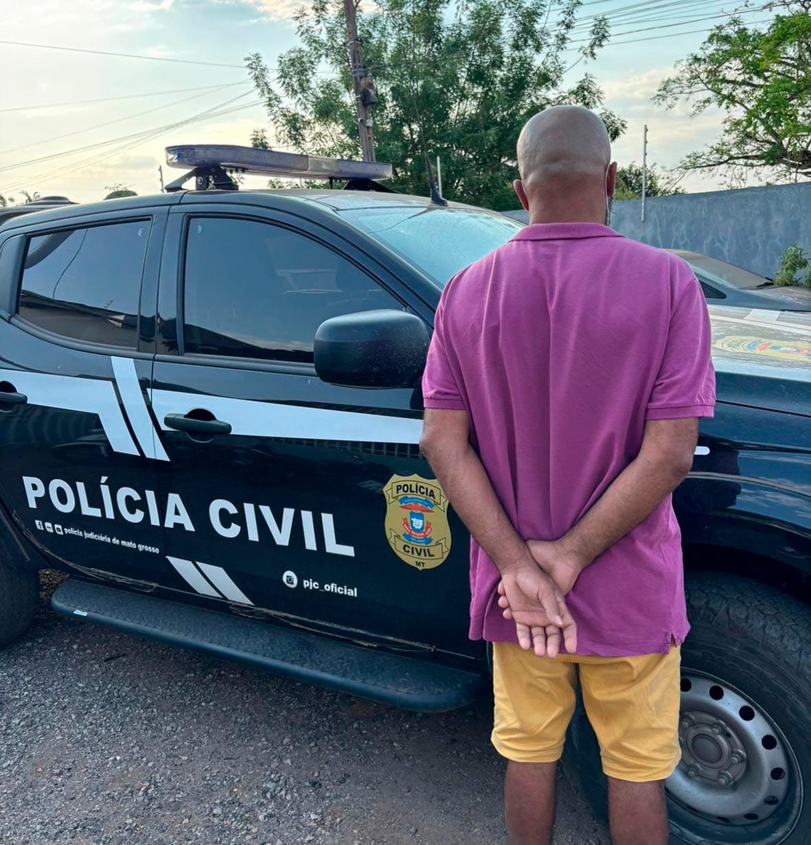 Suspeito de matar homem a facadas após discussão é preso em Quatro Marcos