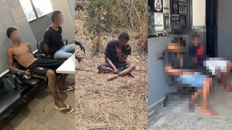 Faccionados são presos pela PM homem é resgatado durante ‘Tribunal do Crime’