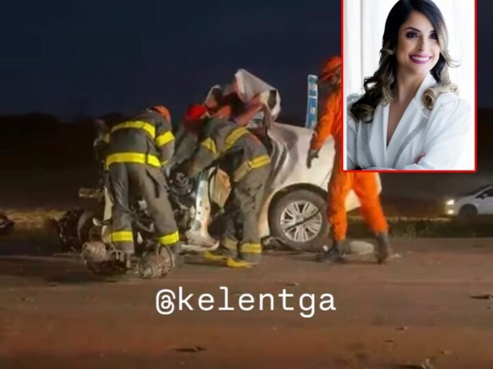 Fisioterapeuta morre após carro bater contra carreta na MT-358