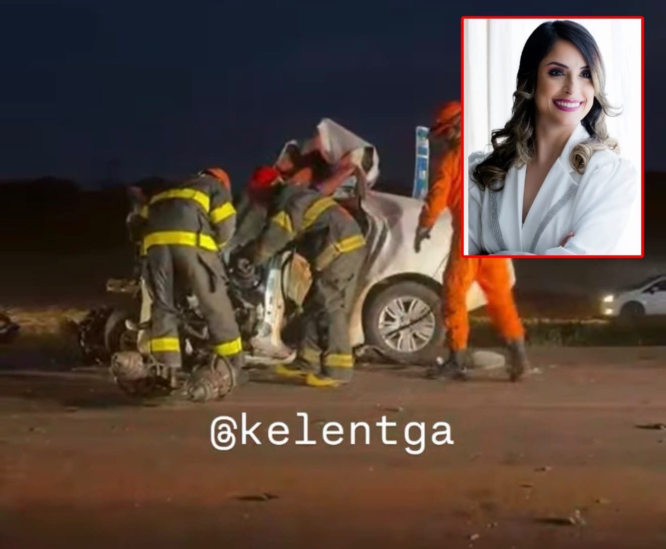 Fisioterapeuta morre após carro bater contra carreta na MT-358