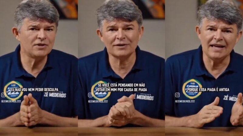 Medeiros diz que não vai pedir desculpas por fala sobre eleitor: “Faço piada o tempo todo”
