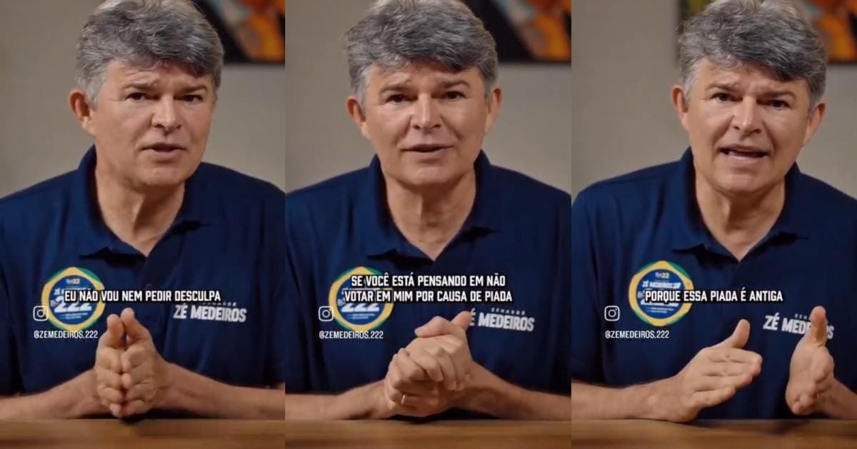 Medeiros diz que não vai pedir desculpas por fala sobre eleitor: “Faço piada o tempo todo”