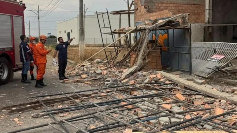 Desabamento de parede de nove metros mata pedreiro e deixa outro trabalhador ferido em MT