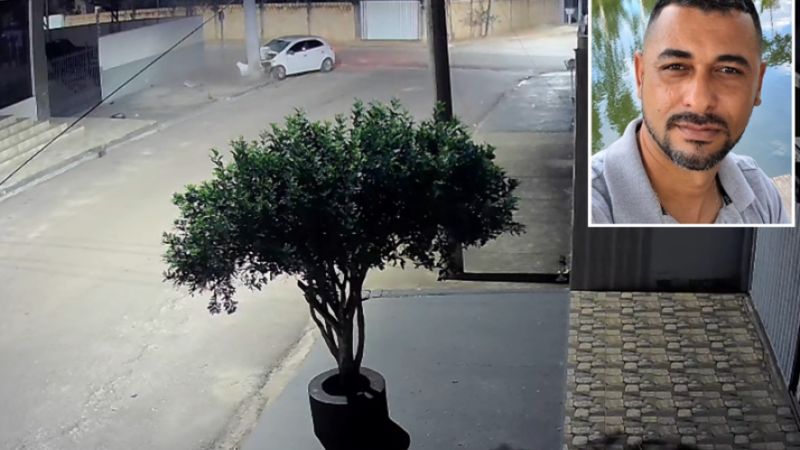 Vídeo mostra momento em que motorista perde controle e morre após colidir com poste