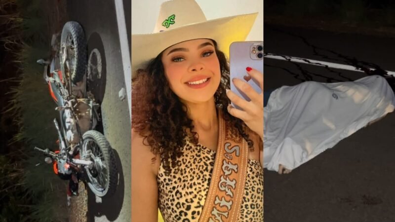 Ex-princesa de rodeio morre na noite de domingo após moto atingir anta em rodovia de MT