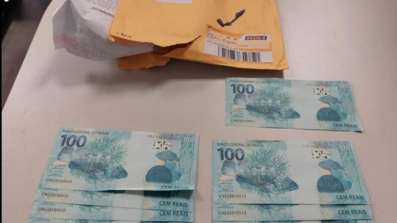 Morador de MT é preso ao receber R$ 1 mil em dinheiro falso pelo Correio