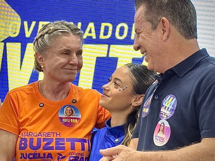 Mauro Mendes enaltece trabalho de Margareth Buzetti e pede segundo voto