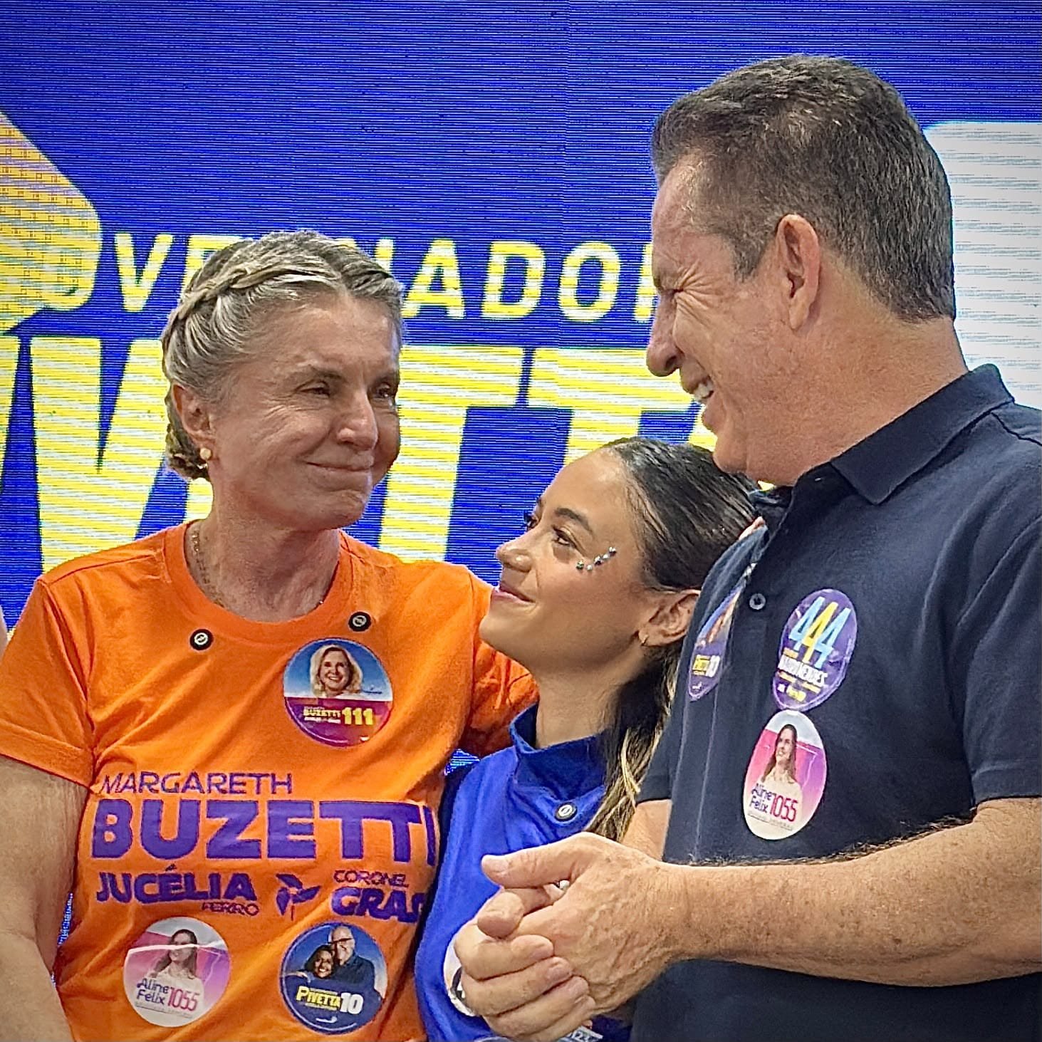 Mauro Mendes enaltece trabalho de Margareth Buzetti e pede segundo voto