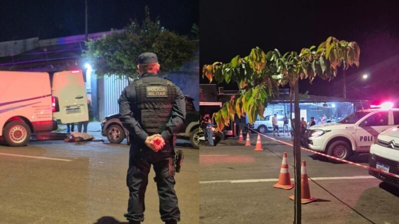 Dupla em moto executa homem com longa ficha criminal e deixa outro ferido no centro de cidade