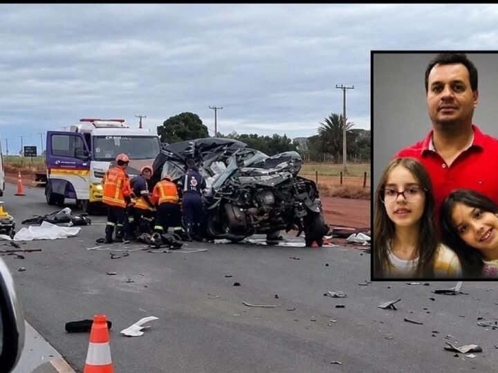 Moradores de MT, pai e filhas morrem em acidente a caminho do velório do avô em MS