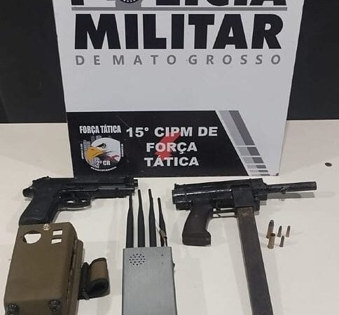 Após denúncia, mulher é presa com submetralhadora artesanal e bloqueador de sinal em VG